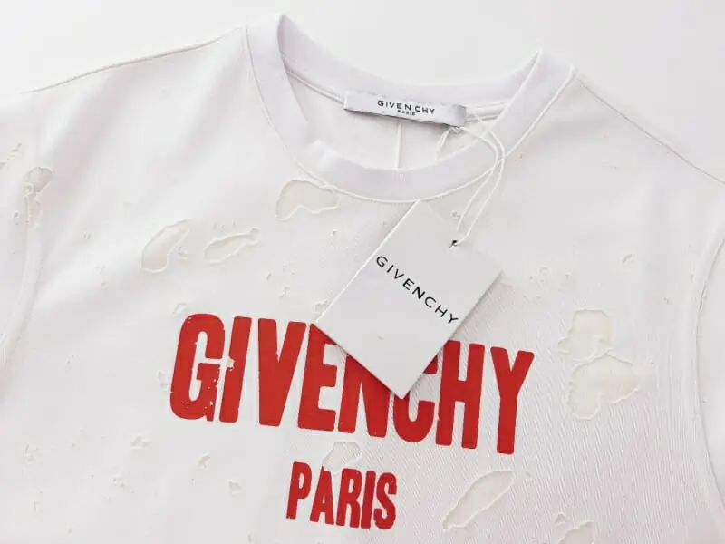 givenchy t-shirt manches courtes pour unisexe s_1237266:givenchy t-shirt Holes style3